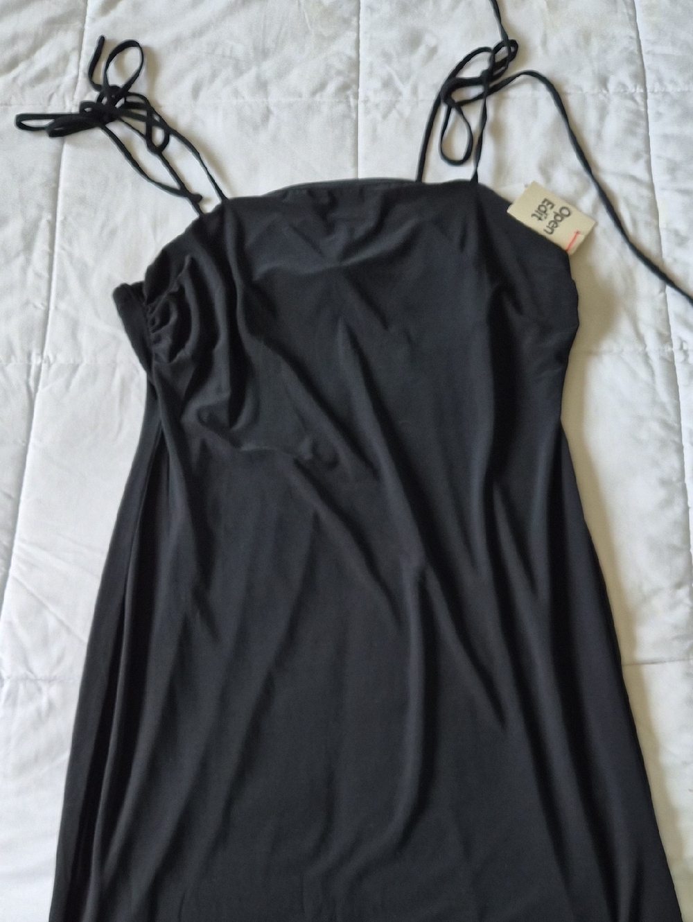 Classic Black Slip Dress with Adjustable Straps